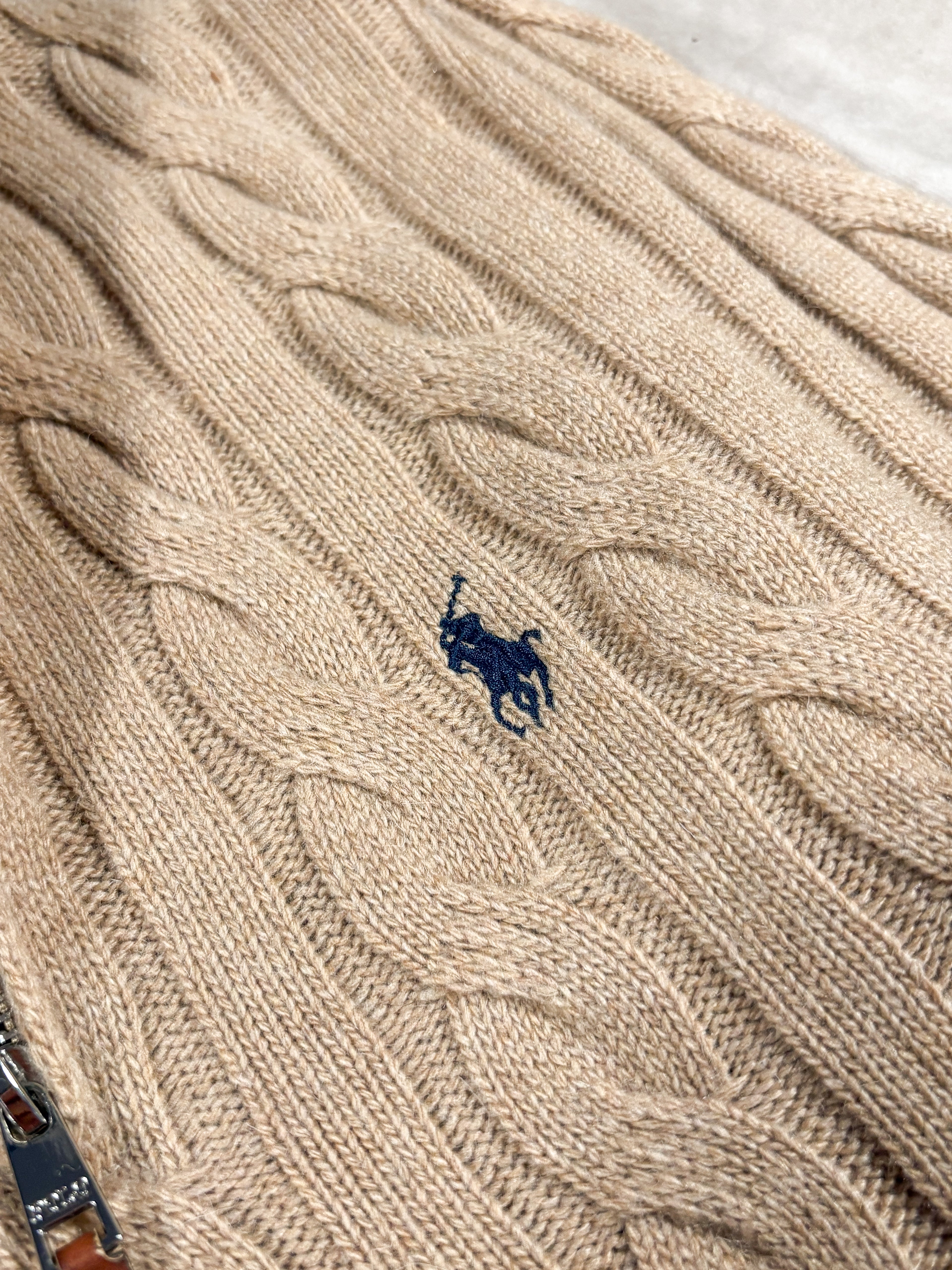 Ralph Lauren Quarter Zip Cableknit Pullover