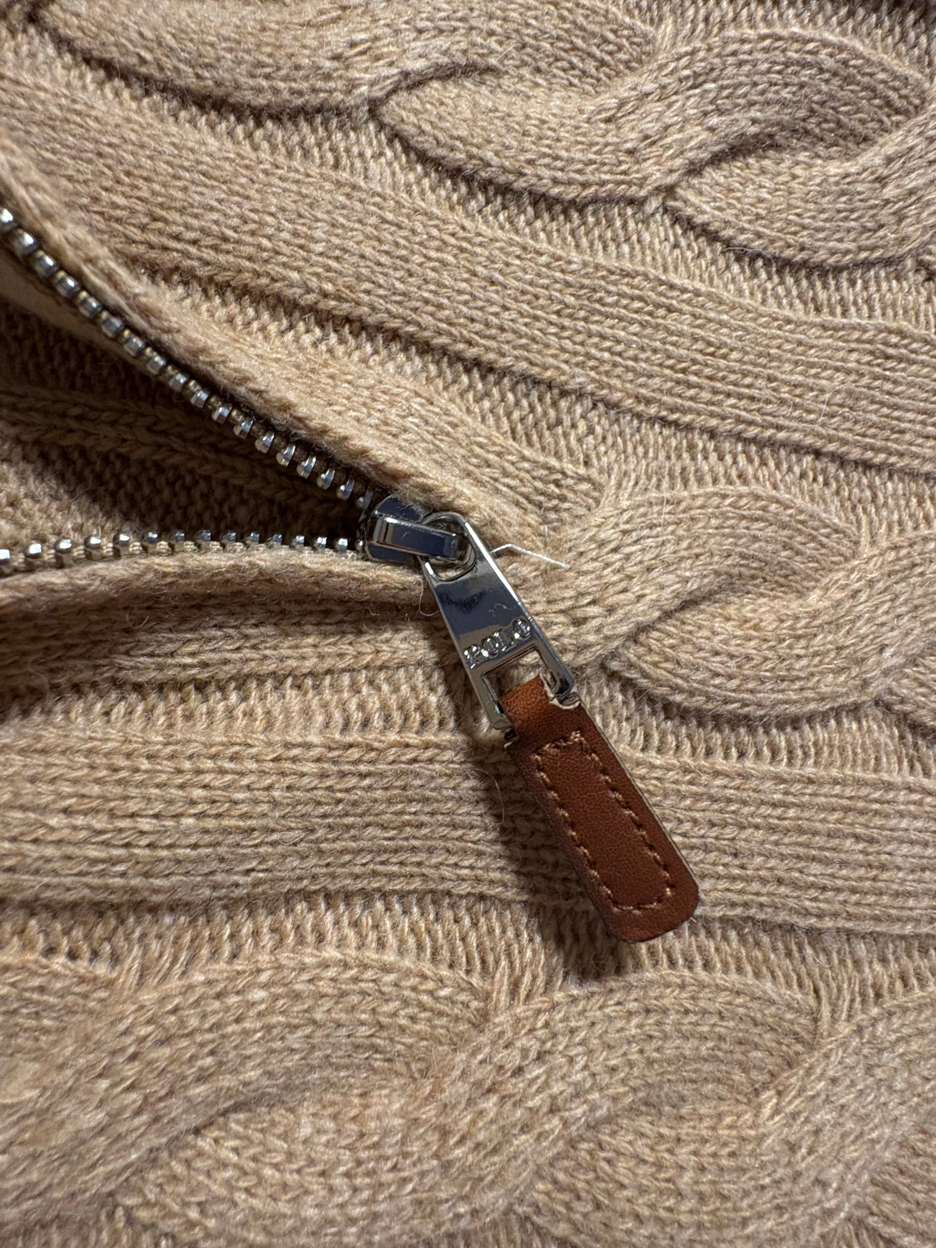 Ralph Lauren Quarter Zip Cableknit Pullover