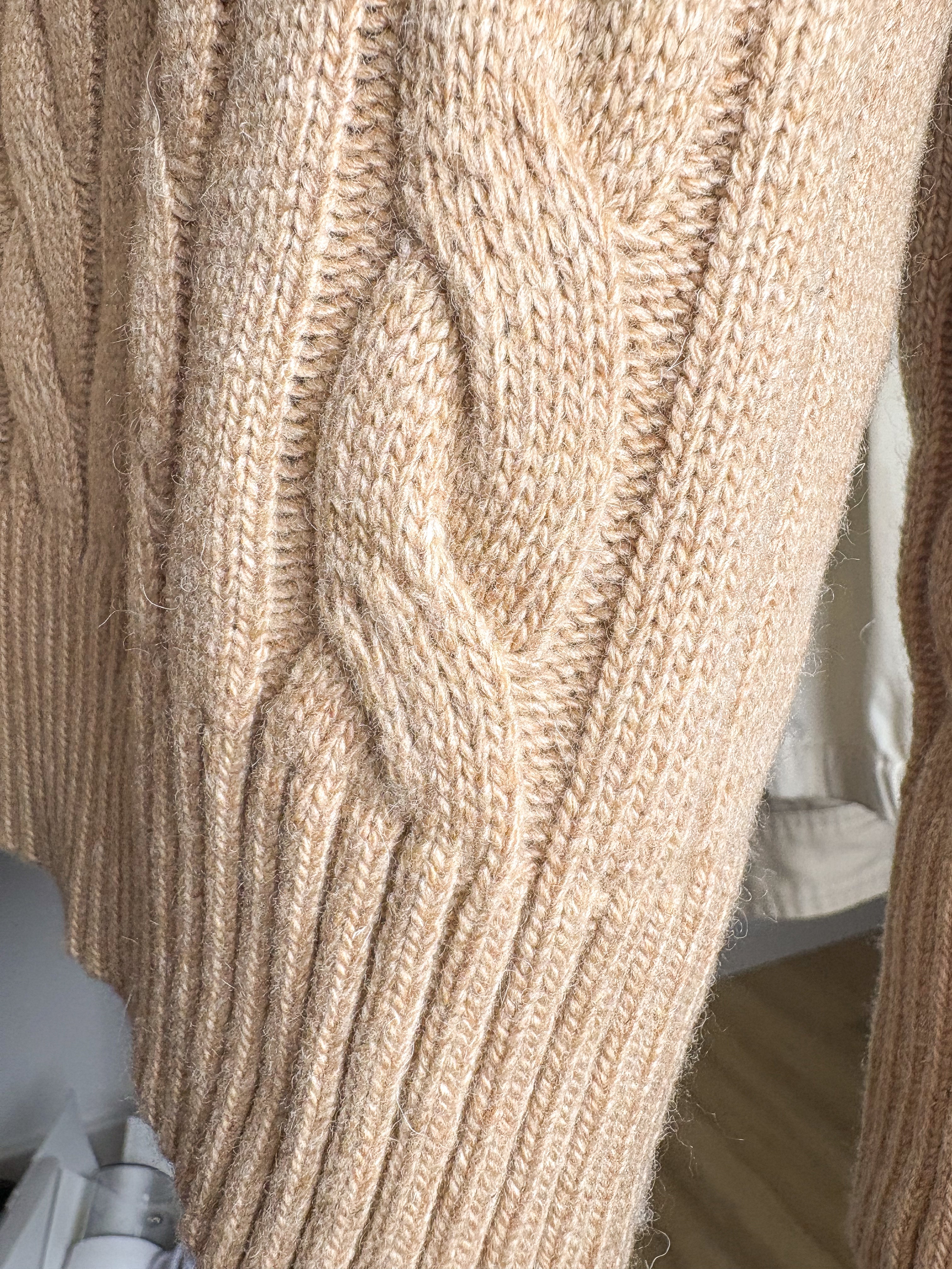 Ralph Lauren Quarter Zip Cableknit Pullover